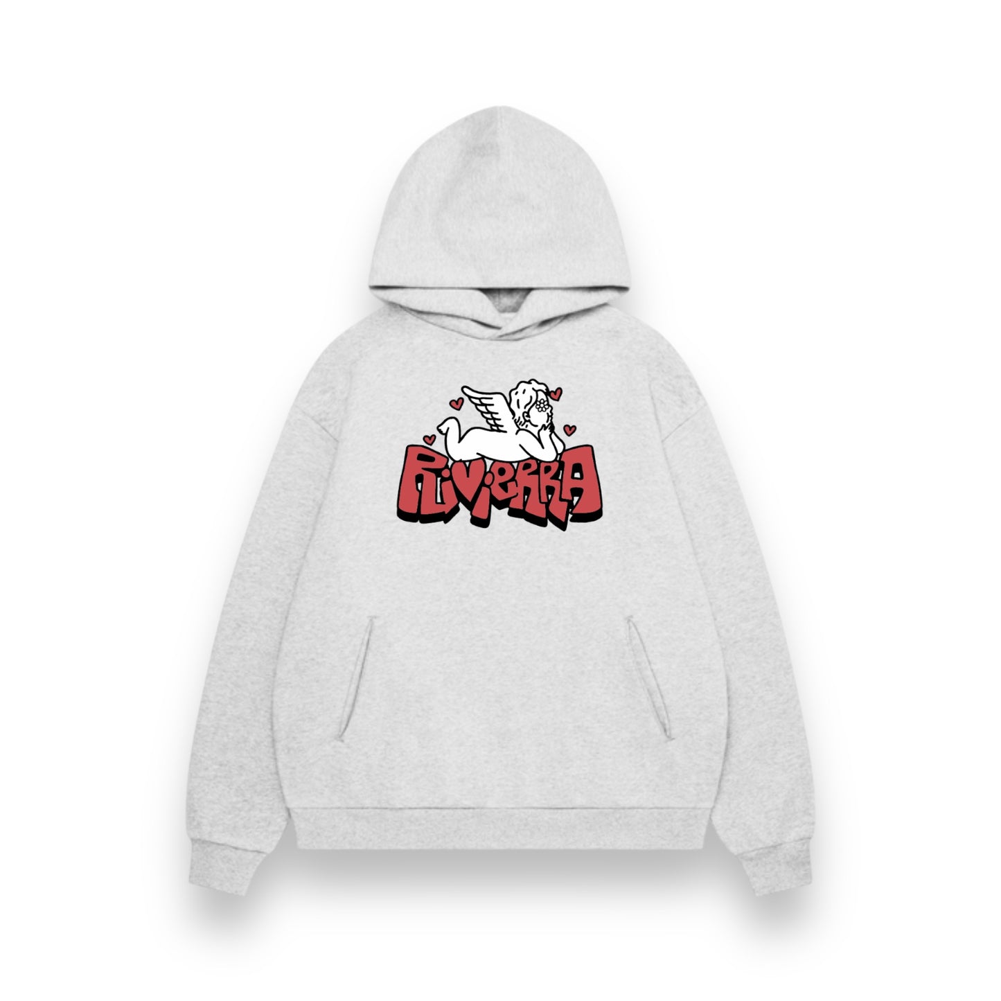 GREY CUPID HOODIE